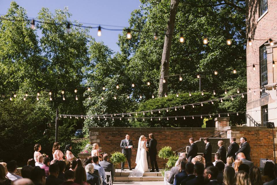 Ceremony on Patio