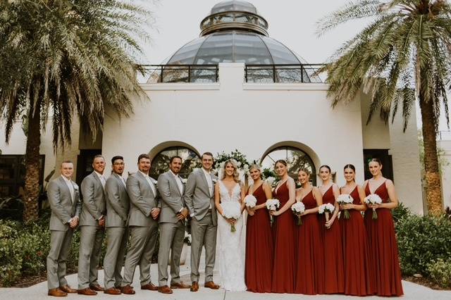 Gorgeous bridal party