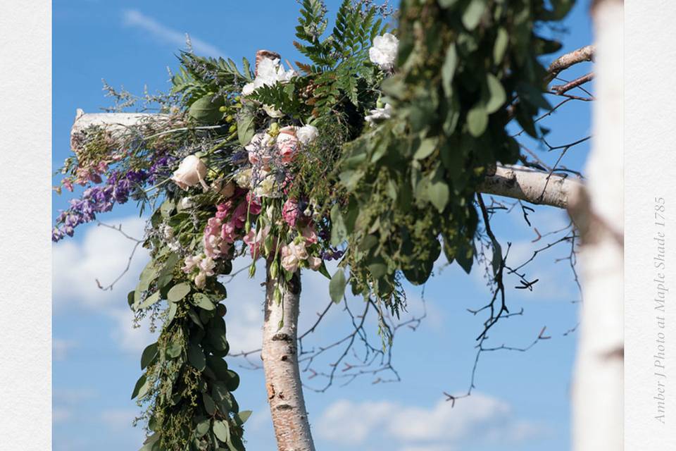 Custom Arbor for Vows Ceremony