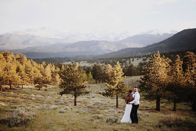 Love by the trees and peaks