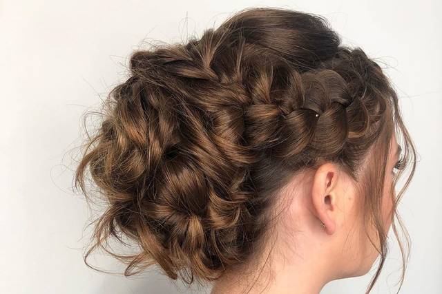 Updo with braids