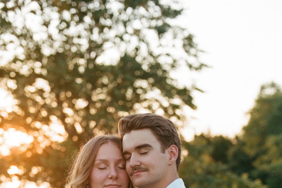 Engagement session on film