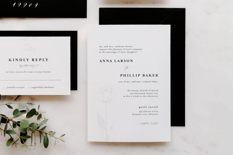 Modern invitation