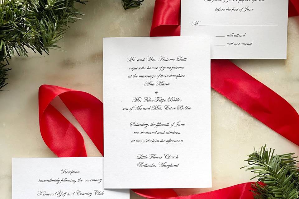 Classic elegant invitation