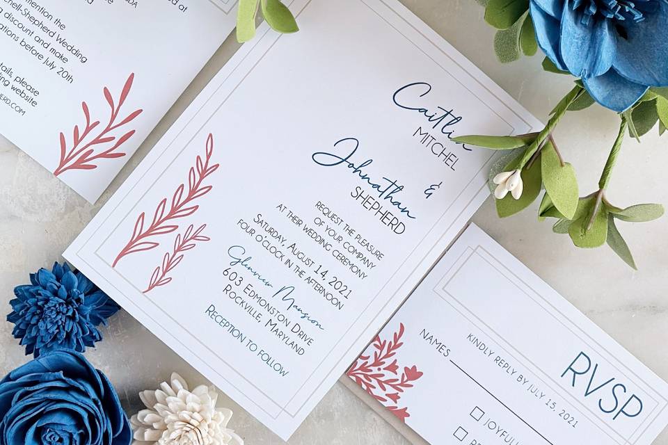 Boho-chic invitation