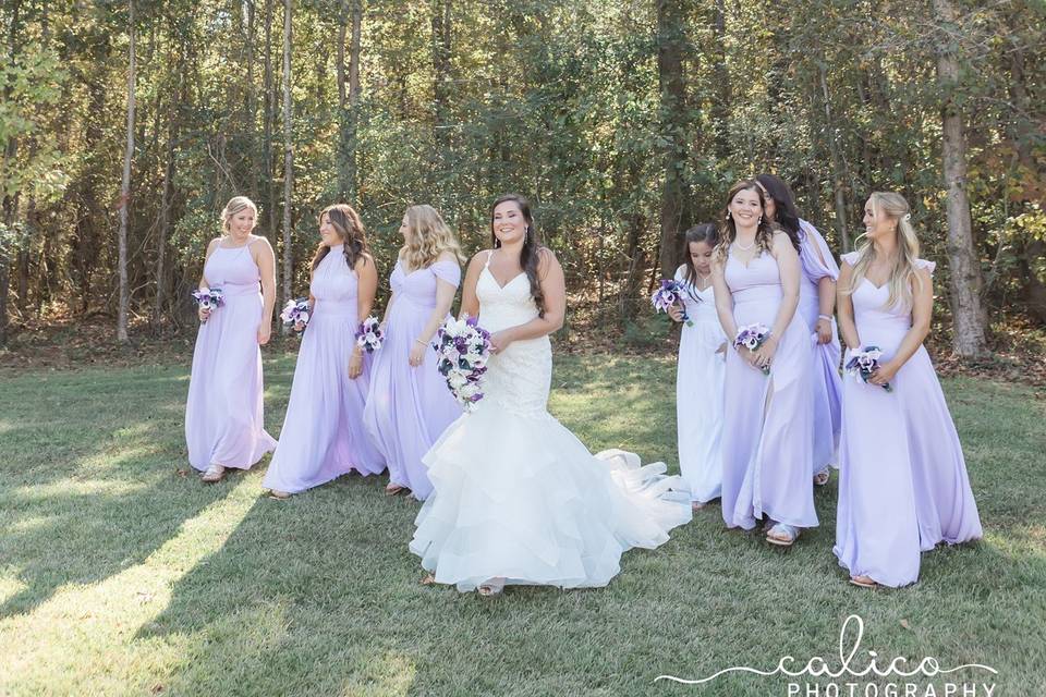 Wedding party portrait