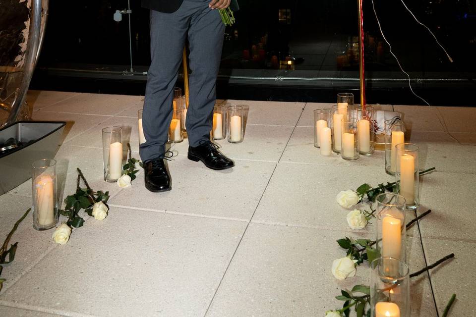 Rooftop Marriage Proposal