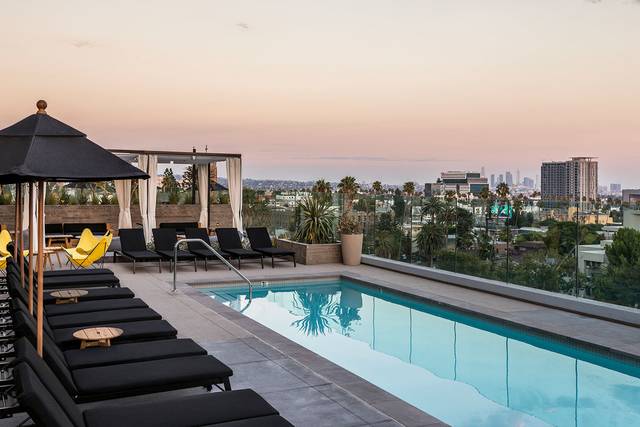 Skyline pool deck