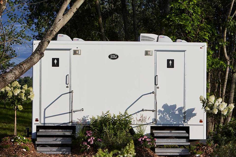 Two-stall restroom trailer
