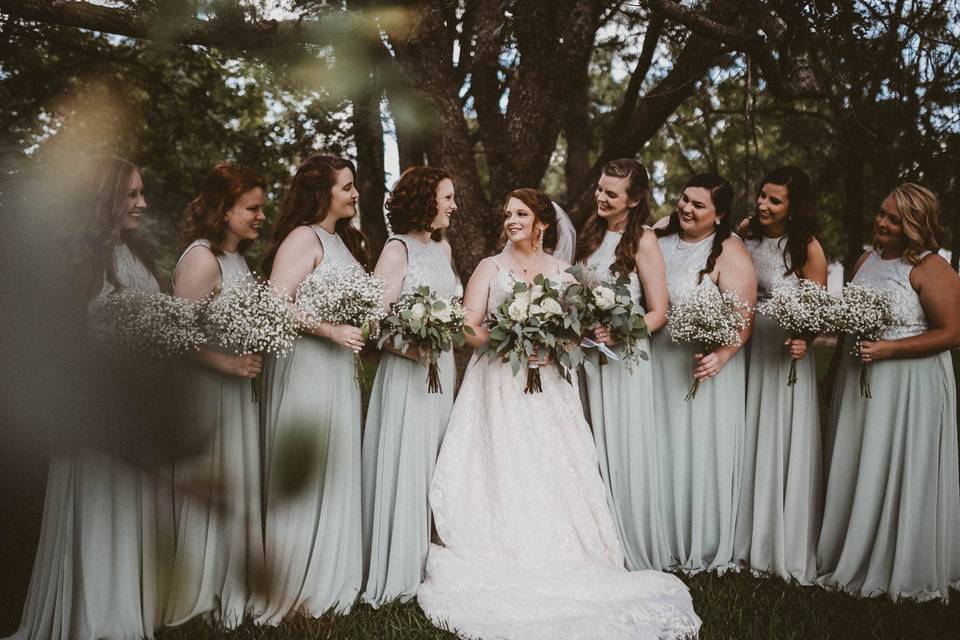 The bridal party