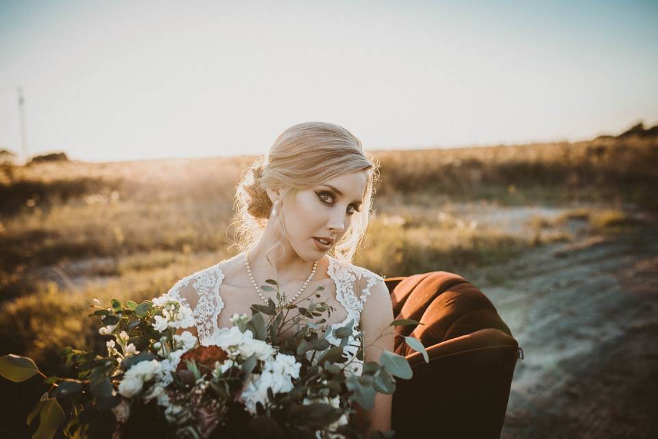 Bridal session in Lucedale, Ms