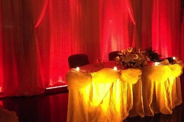 Wedding Backdrop & Lighting
