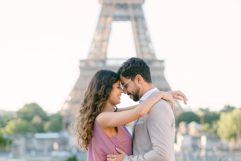 A couple in Paris