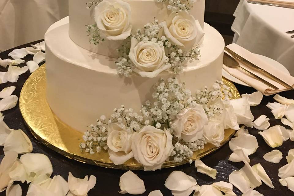 Wedding cake flowers