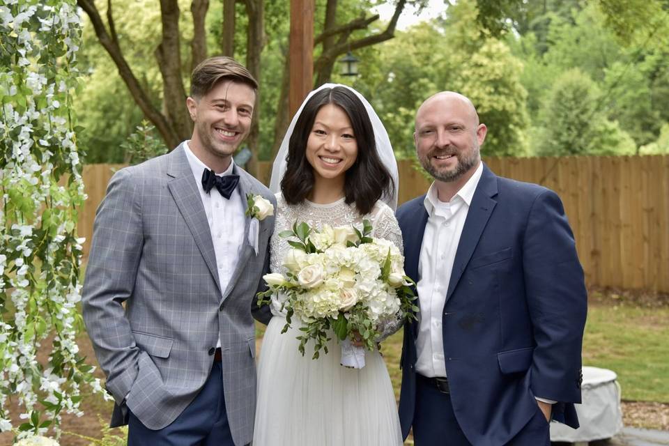 Dan/Amy, backyard wedding