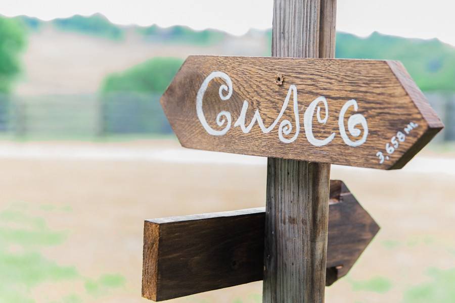 Wedding signage