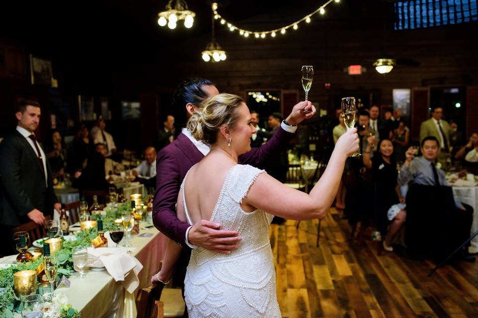 Photography by Adam Padgett WeddingsCake by Martine's Venue is Buffalo Trace Distillery