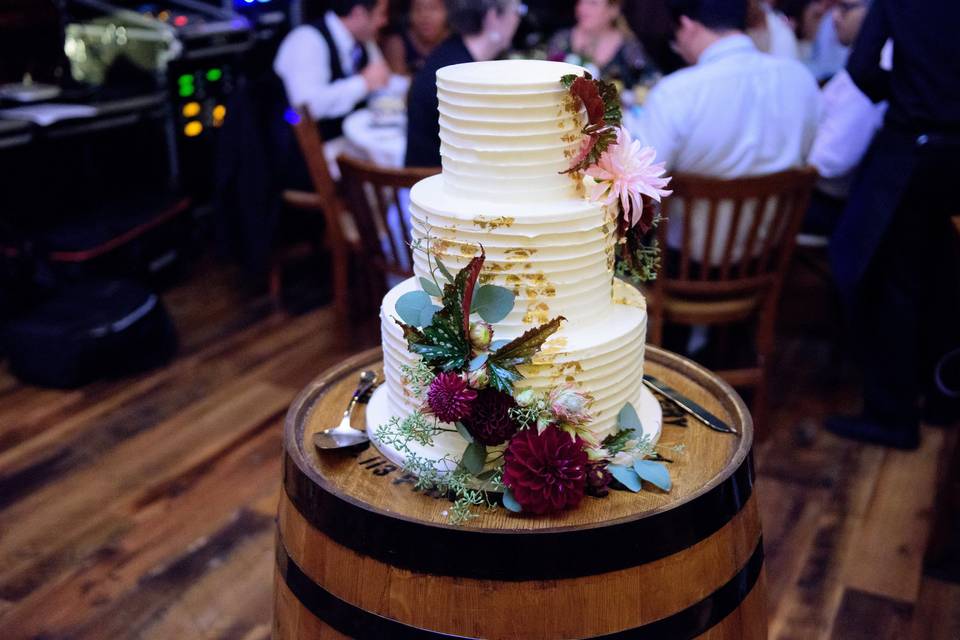 Photography by Adam Padgett WeddingsCake by Martine's Venue is Buffalo Trace Distillery