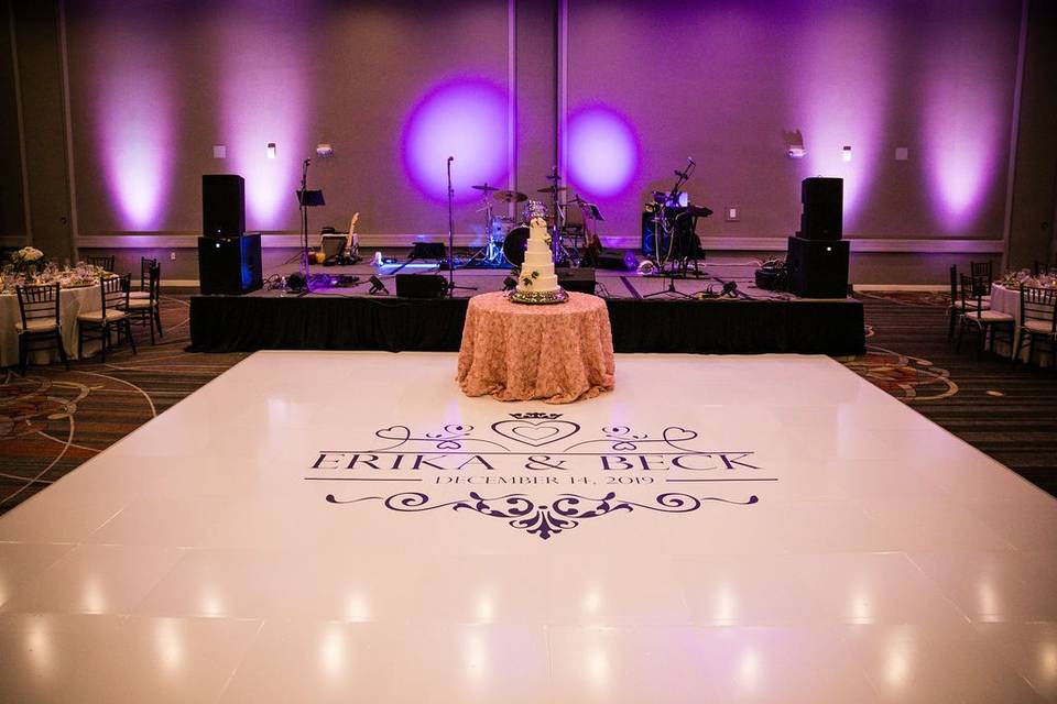 Custom dance floor