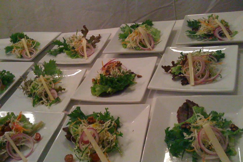 Plated salad