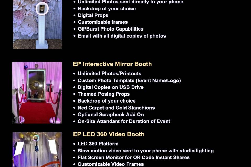 Photo Booth / Social & More!