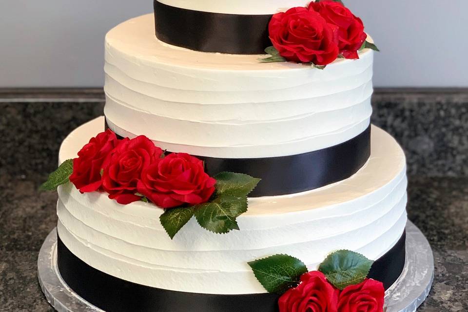 Rose Wedding Cake