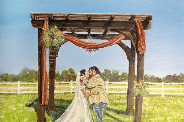 Nahpandco: Live Wedding Painting