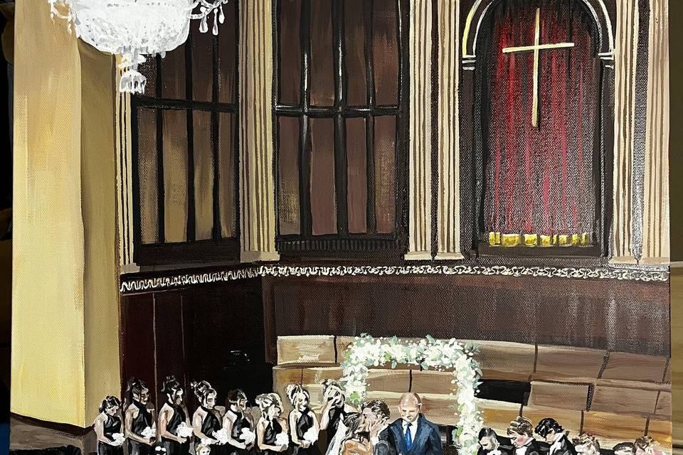 Live Wedding Painting
