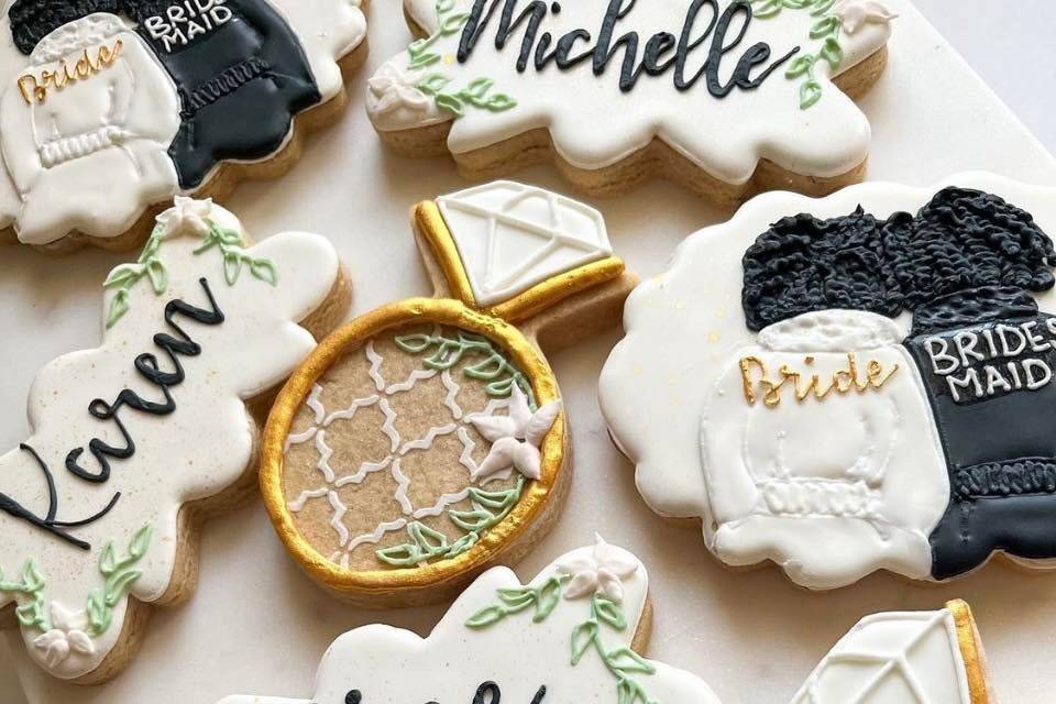 Bridal shower cookies