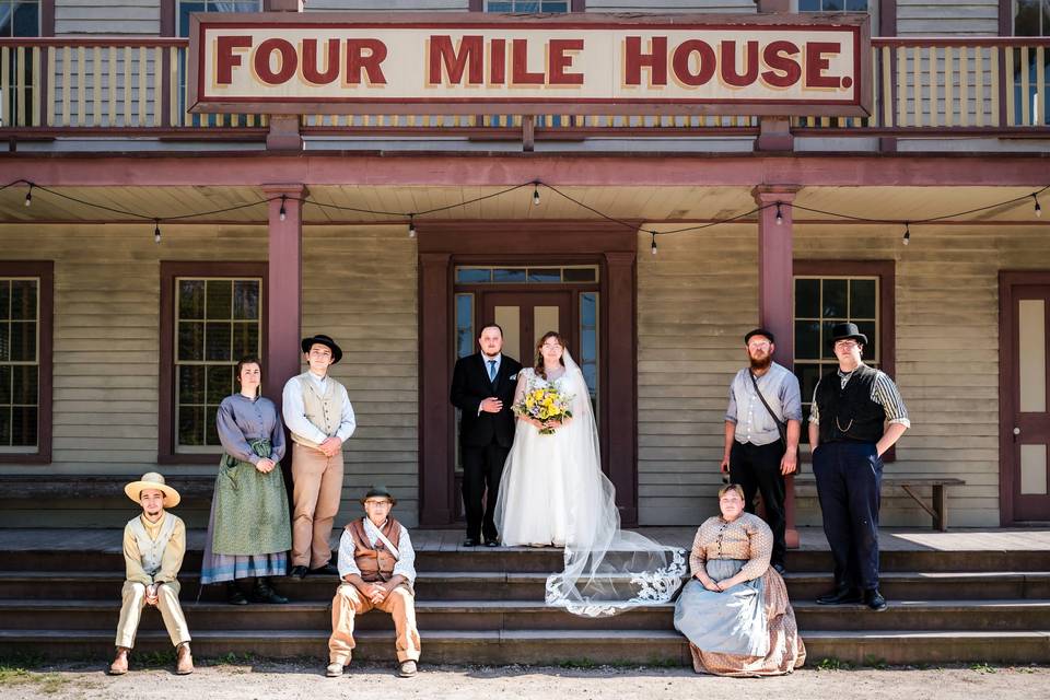 Four Mile House with Staff