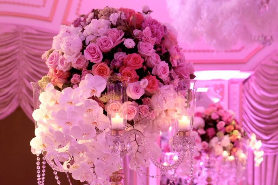 Towering centerpieces