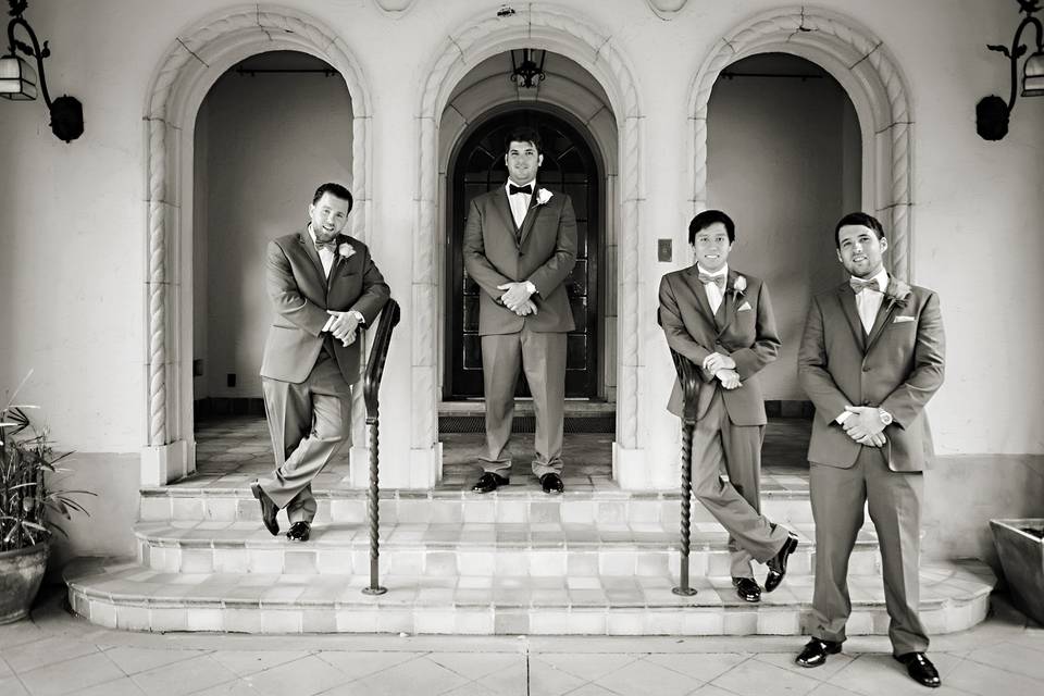 Groom and groomsmen