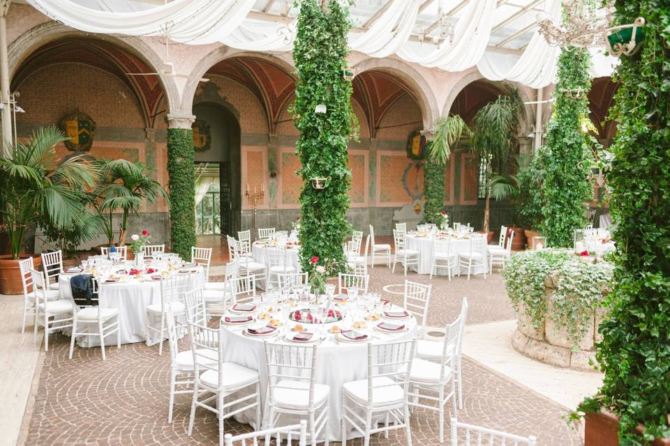 Wedding in a Roman castle