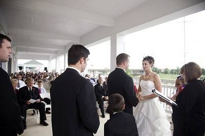 The couple and their guests