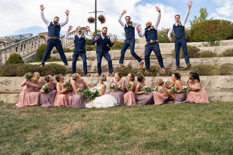 Bridal party fun