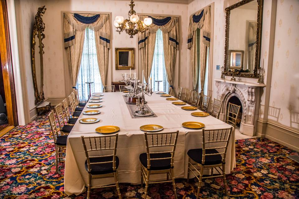 A Formal Dinner in the Parlor