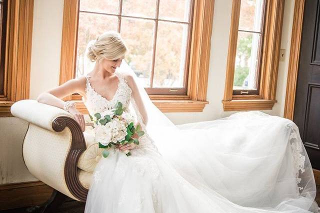 A Bride in the Conservatory