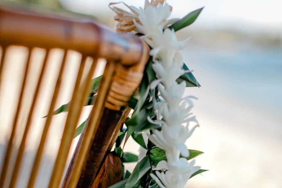 Traditional lei exchange