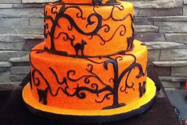 Halloween themed cake