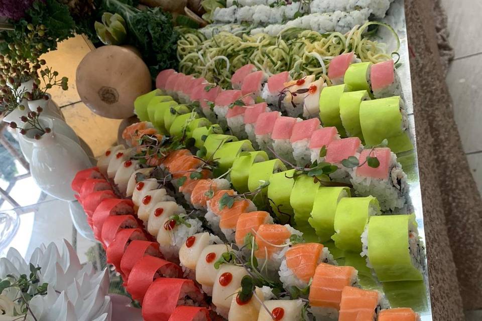 Sushi display