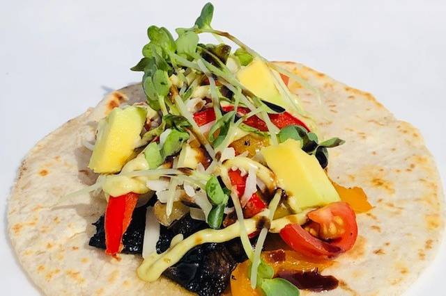 Grilled portobello taco