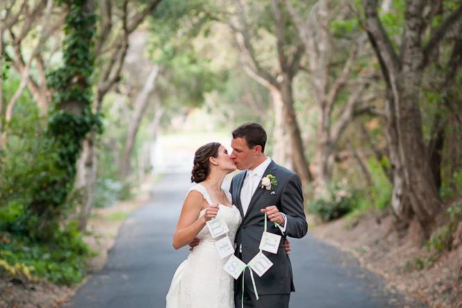 Outdoor spring wedding in California