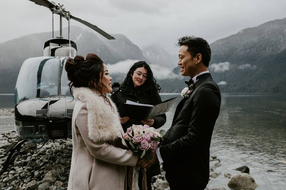 Helicopter Elopement + Photo