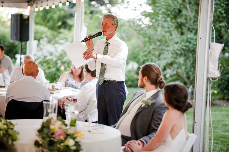 Father of Bride Giving Speech