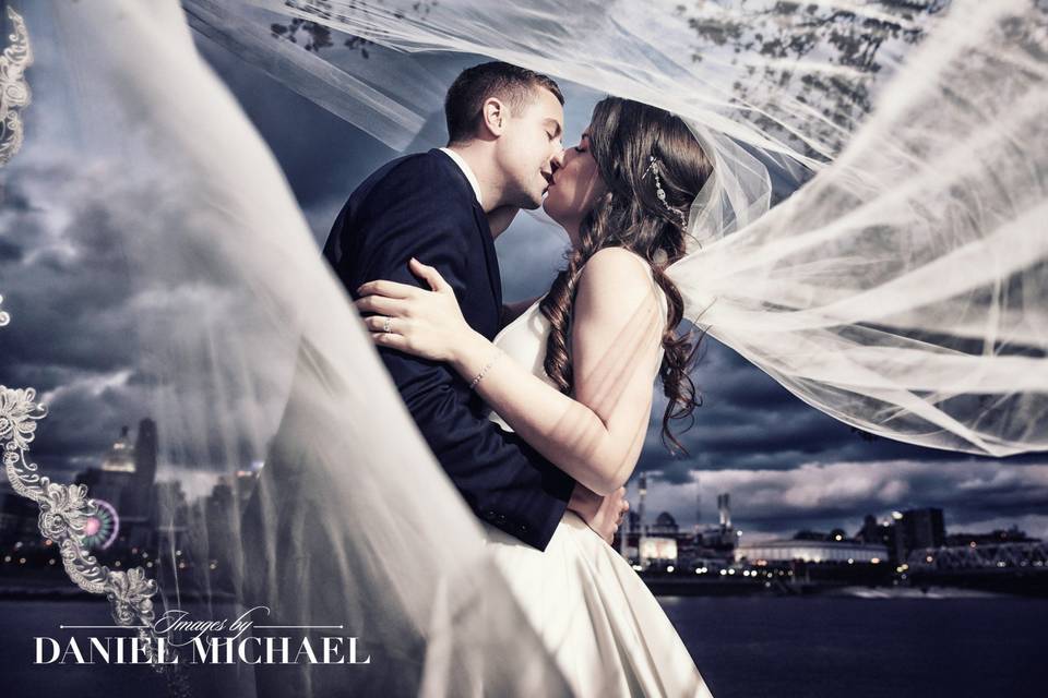 Stunning Veil Wedding Photo