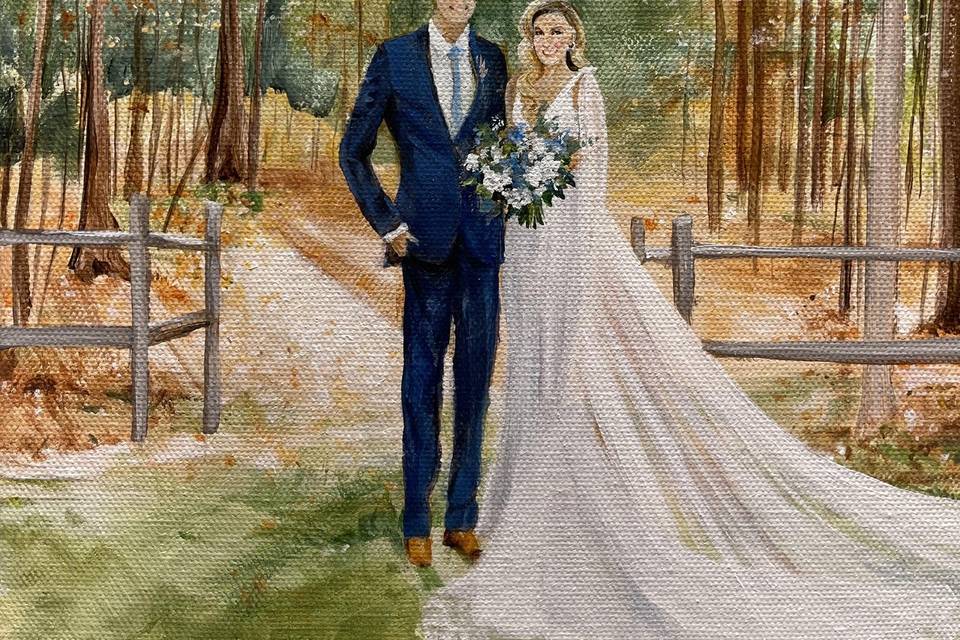 Wedding Painting from Photo