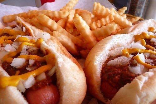 Hot dogs and fries