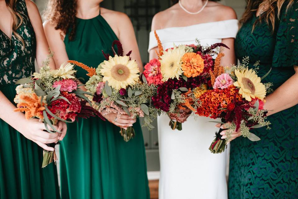 Bridal party flowers