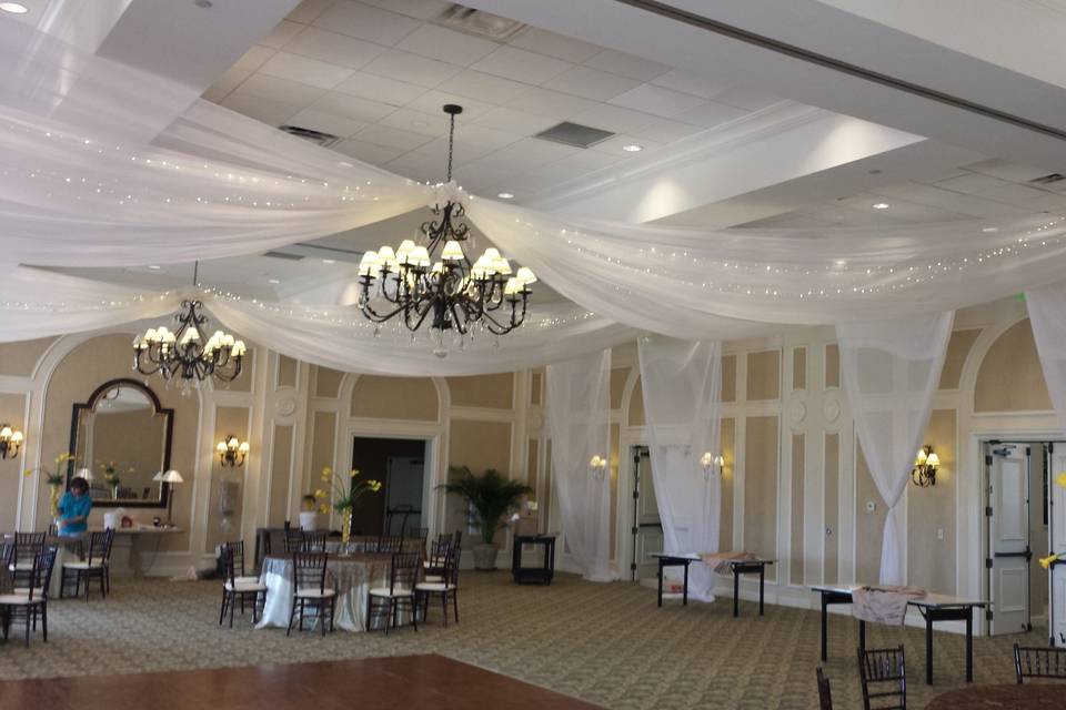 Sophisticated reception hall