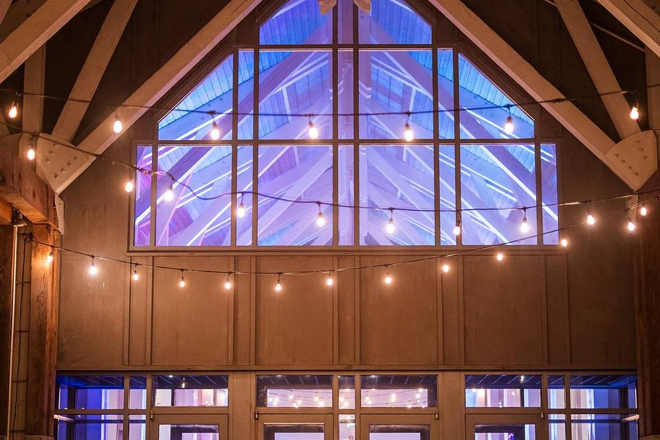 Baker Hall Terrace at Night